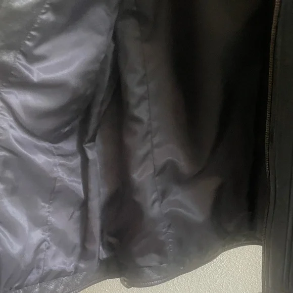 Bernardo Black Leather Jacket - Picture 12 of 14